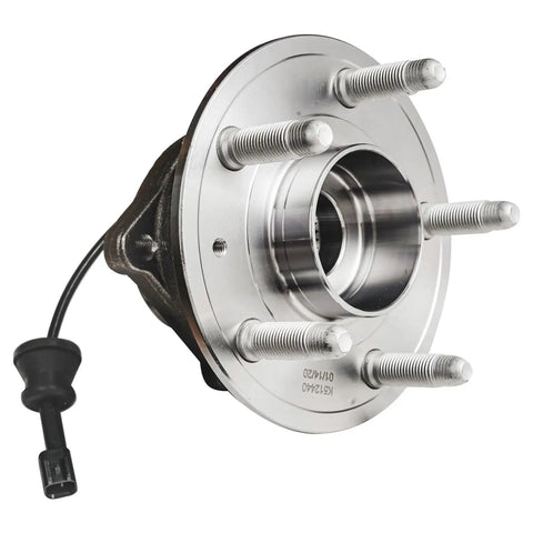 Rear Wheel Bearing Hub Assembly for 2010 to 2017 Chevy Equinox and 2011 to 2016 GMC Terrain, 5 Bolt 4 Bolt Square Pattern