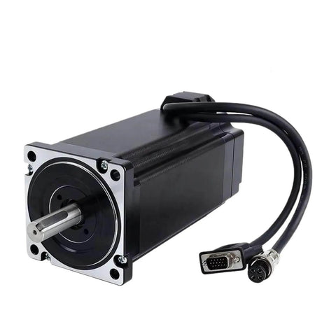 Pro Grade Closed Loop Servo Stepper Motor With Encoder CL86Y Driver And 60V Power Supply CNC Kit front view