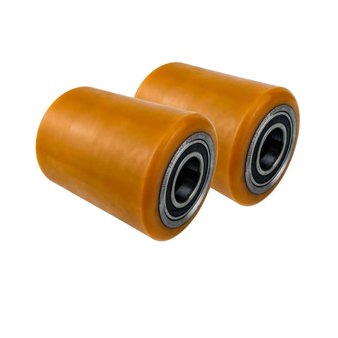 Toyota 8HBW23 Electric Pallet Jack Load Wheel Replacement Set Heavy Duty Polyurethane Coated Carbon Steel Wheels 2 Pack
