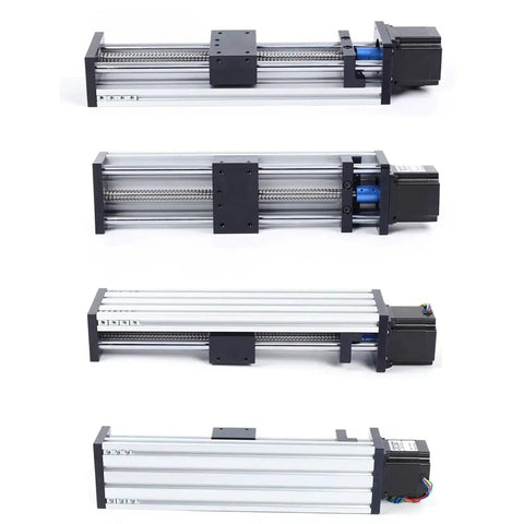 Beefy 100 200 300mm CNC Ball Screw Linear Actuator with Nema 23 Stepper Motor, ball screw rail, linear guide slide