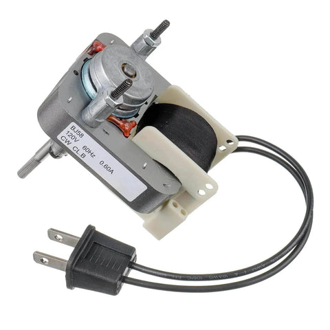 Bathroom Vent Fan Motor 120V 60Hz 0.60A 30W Compatible with 686,687,8870,M686 YJF6158 showing front view with plug
