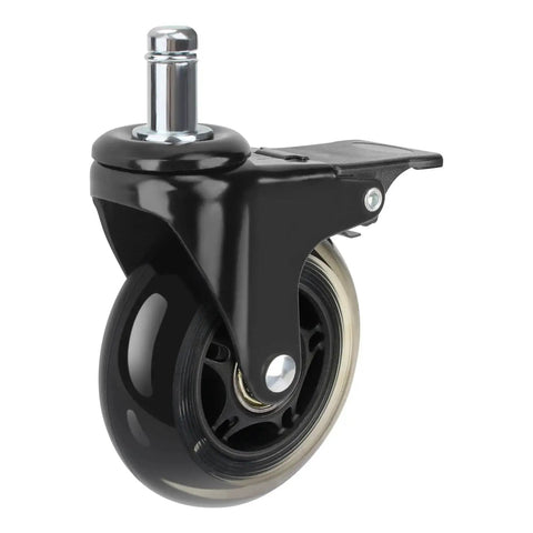 3 Inch Swivel Caster Wheel With Brake Replacement For Pellet Grills HDW302 Universal Compatibility for Timberline 1300