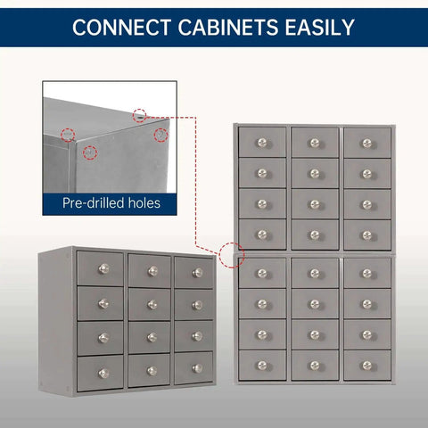 Heavy Duty 12 Drawer Metal Parts Cabinet For Workshop Garage And Office With Corrosion Resistant Galvannealed Steel Powder Coated Finish 12 Fully Enclosed Drawers No Assembly Required Modular And Stackable Design Durable Hardware Organizer
