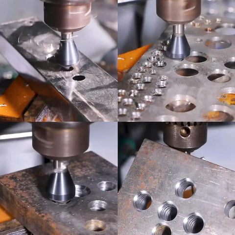 Heavy Duty Cobalt Countersink Drill Bits Set TiAlN Coated 90 Degree Single End Chamfer Tool for Metal Wood Stainless Steel