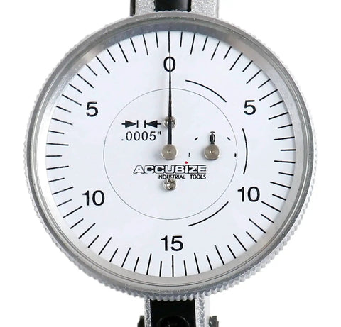 Horizontal Test Indicator With 1.5 Inch Dial 0.060 Inch Range 0.0005 Inch Resolution Jeweled Movement Accusize Industrial Tools