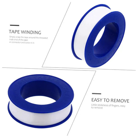 PTFE Thread Seal Tape For Plumbing High Temp Durable Leak Sealant For Pipes Easy To Use At Home Or Industrial Jobs 30 Count