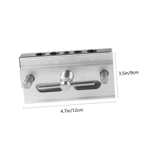 Self Centering Dowel Jig For Woodworking And Furniture Making, Handy Drill Locator With Six Hardened Steel Bushings
