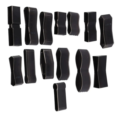 Pro Grade 15 Pcs Leather Cutting Dies Set With Hole Hollow Cutter Tools for DIY leather crafting and fabric projects