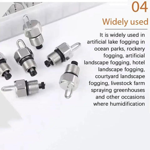 Cleaning Nozzle With Ultra Fine Atomization For High Pressure Water Systems 0.15mm 0.2mm 0.3mm Orifice Options displayed on surface