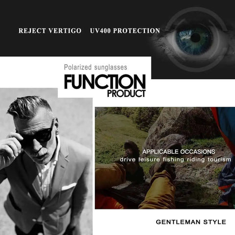 Polarized Sunglasses For Men And Women With Retro Square Frame UV Protection For Driving Fishing Hiking And Outdoor Adventures