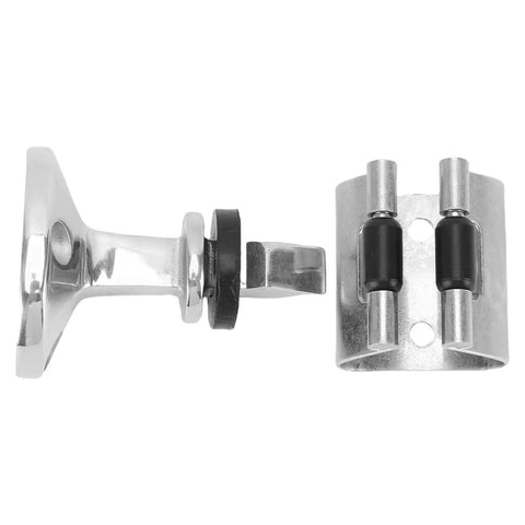 Aramox 316 stainless steel door stopper and roller catch with mounting plate, marine-grade hardware