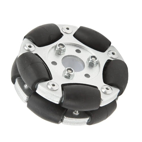 60mm Robot Omni Wheel Aluminium Alloy, 360 Degree Rotation All Directional Movement for Robots and DIY Projects