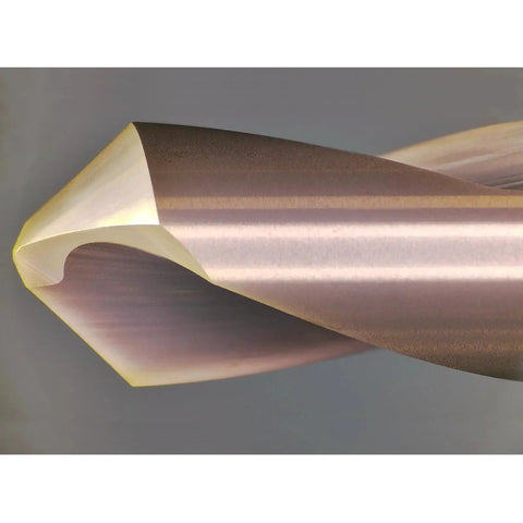 Close-up of Chamfer End Mill With 90 Degree Drill Tip for carving, drilling, and chamfering in alloy and hardened steel by WEXWE Tools