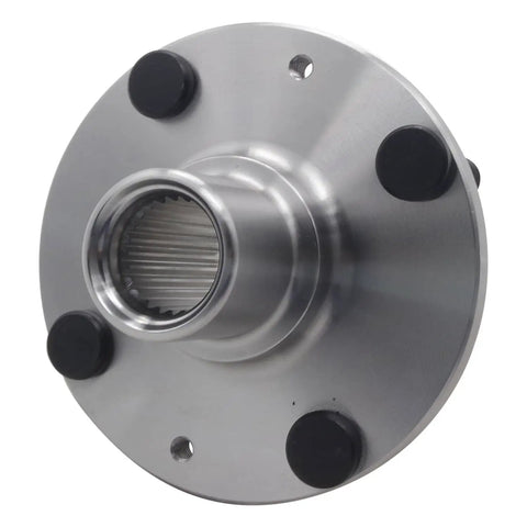 Front view of Front Wheel Bearing And Hub Repair Kit For Hyundai Accent And Kia Rio Rio5 OE Fit Premium Bearings Precisely Machined Hubs