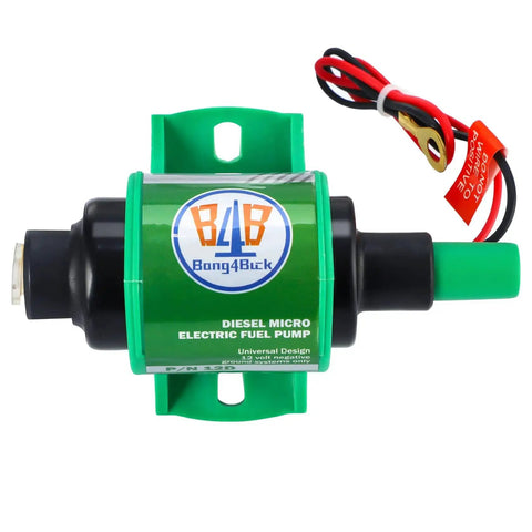 12V Universal Inline Fuel Pump With Five Sixteenth Inch Inlet And Outlet 35 GPH At Four To Seven PSI Low Amp Draw Heavy Duty Copper Coil Motor