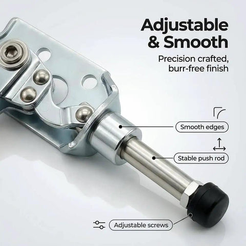 Heavy Duty Toggle Clamp With 88 Lb Holding Power Anti Slip Latch For Woodworking And Welding, Quick Release Hold Down Clamp