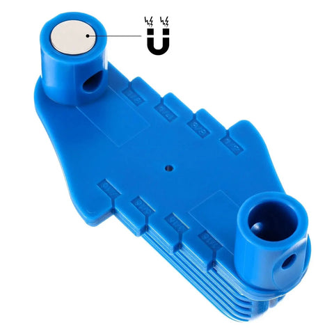 Center Finder Tool For Woodworking With Magnetic Scriber And Offset Marking Gauge, Quick Center Marking On Wood, Blue Weewooday