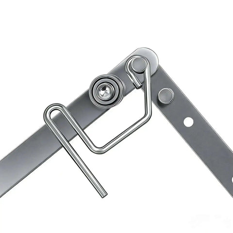 Close-up of Heavy Duty Manual Tube Bender for One Quarter Inch Tubes and 1.5-6 mm Sheet Metal, steel frame detail