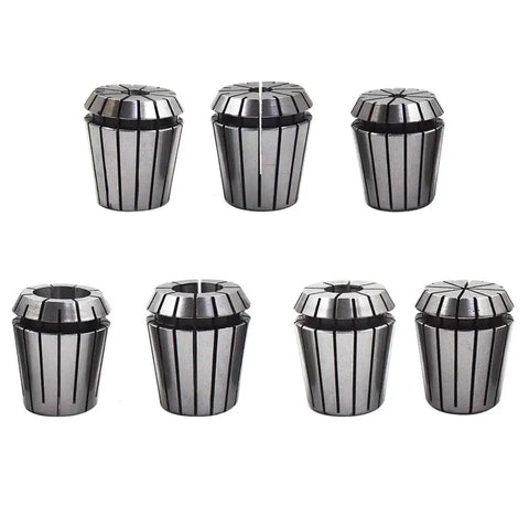 ER32 Collet Set Of 7 Pieces With Common Sizes 1/8 1/4 5/16 3/8 1/2 5/8 3/4 For CNC Milling Drilling Boring Engraving And Tapping Built From Solid Spring Steel