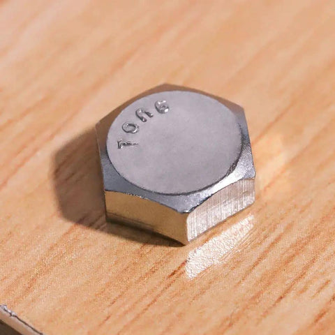Close-up of Stainless Steel Hex Lag Bolts For Wood 5 16 Inch By 3 Inch 304 Stainless Steel 18-8 Hex Head Lag Screws External Hex Drive