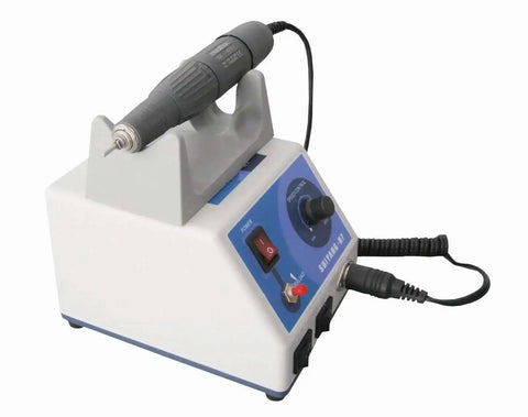 Pro Grade Micro Motor Polisher N7 S04 with control dial, for dental, jewelry, and research, 110V power, quick change burs system.