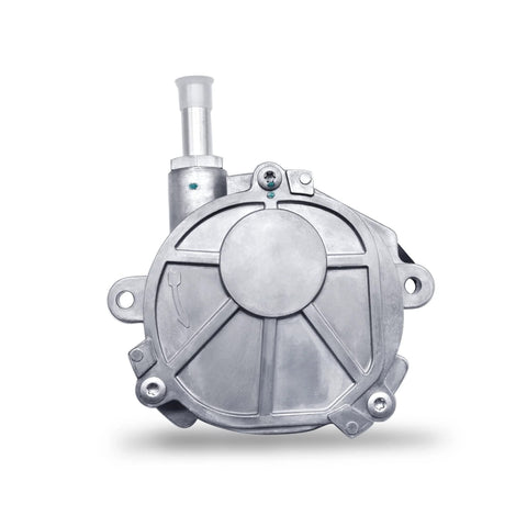 AULINK vacuum pump front view, OE replacement for Mercedes C250/SLK250 1.8L, silver metal housing