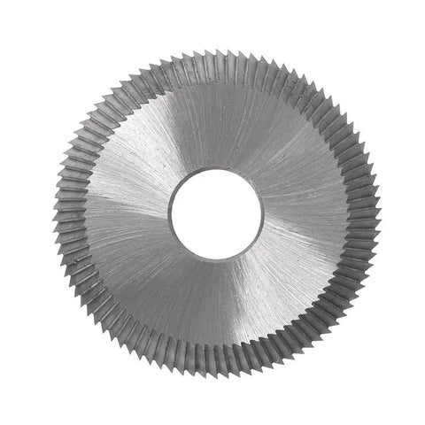 Key Cutting Disk Cutter Accessory For All Horizontal Key Machines Locksmith Tool Pro Grade Dense Tooth Design For Copper Keys 60mm Outer Diameter 16mm Inner Diameter 6mm Thick Cutting Only seen from above.