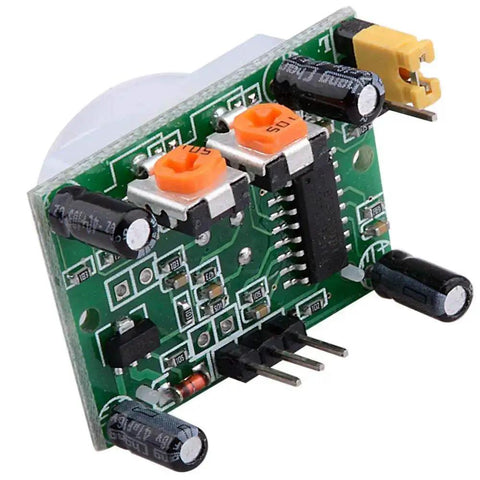3 Pack HC SR501 PIR Motion Sensor Module For Arduino And Raspberry Pi, detailed circuit board view, compact 32x24mm design