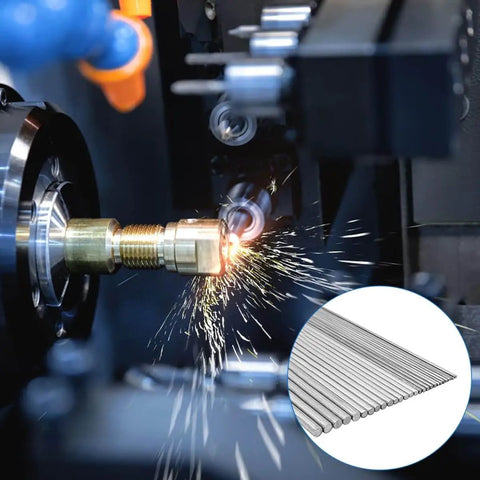 Machine working with 30 Piece Stainless Steel Round Rod Set In Six Sizes 1mm 1.5mm 2mm 2.5mm 3mm And 4mm 100mm Length 304 Stainless Steel