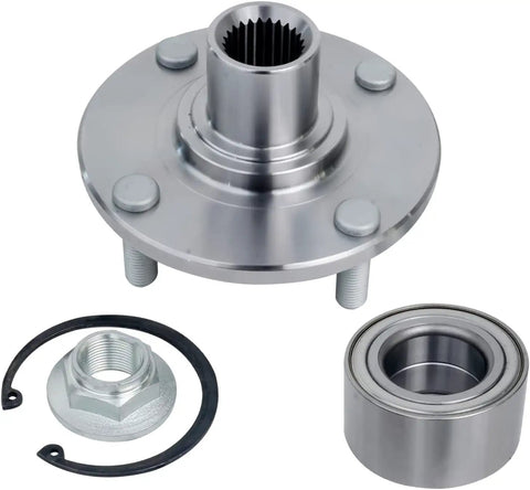 Front Brake Kit For Ford Focus 2008 2009 2010 2011 With Ceramic Brake Pads Premium Disc Rotors Front Wheel Hub Bearing