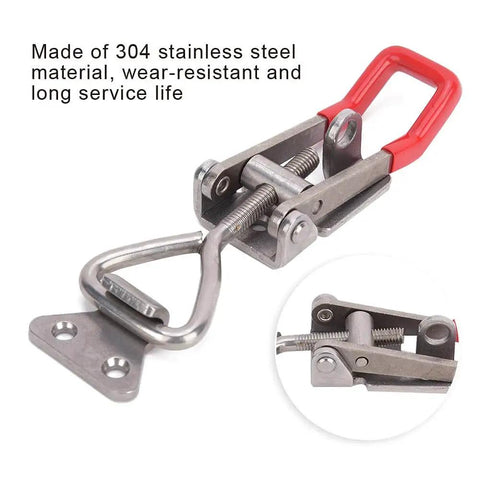 Heavy Duty 304 Stainless Steel Toggle Clamp With 250Kg Clamping Force And Adjustable Lever Handle for precise control