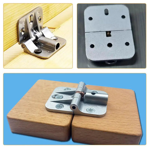 Veemoon 2-pack 180° positioning hinges, alloy, torque-adjustable for RV and marine cabinet doors