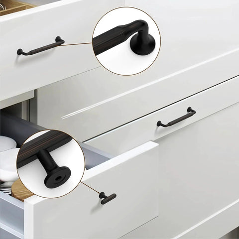Oil Rubbed Bronze Cabinet Pulls 5 Inch 10 Pack Kitchen Cabinet Hardware For Bronze Drawer Pulls Center To Center 5 Inches Installed