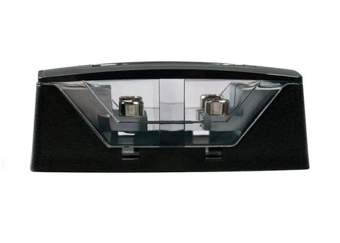 Front view of Dual Fuse Holder For Car Audio Systems With AFS Terminals And Versa Gauge Brass Hardware For Rock Solid Connections