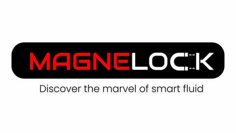 Magnelock logo on a black, rounded banner with red and white lettering.