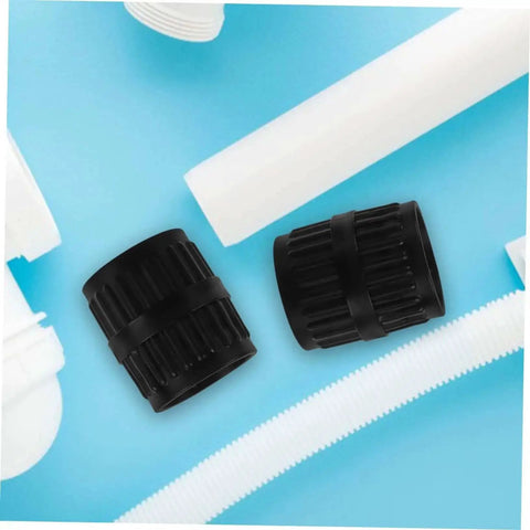 Two Piece Tubing Deburring Tools Reamers For Pipes Set on blue background, compact portable plumbing burr removal tool