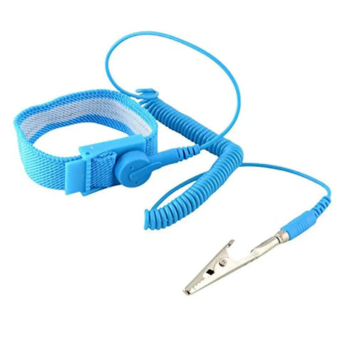Must Have Anti Static Wrist Strap ESD Kit With Clip Grounding For Electronics Work, Adjustable Wrist Strap With Sturdy Alligator Clip