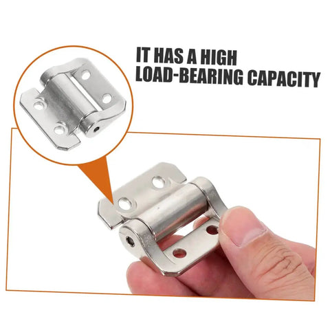 Soft Close Cabinet Door Hinge Heavy Duty Zinc Alloy Damper For Residential Cupboards, Steel Construction shown in hand