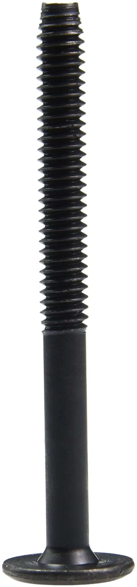 Hard to Find Black Flat Head Hex Bolts for Furniture, Cabinetry, and DIY Projects, 1/4 Inch 20 Threads, 2.75 Inch Length, front view