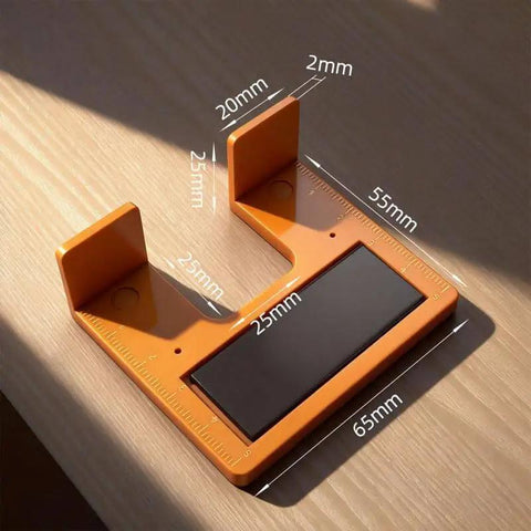 Quick-Install Cabinet Door Hinge Adjustment Tool Kit Magnetic 2mm Gap Alignment Jig Shims Spacer, wood surface view