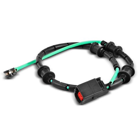 A-Premium Jaguar XF brake pad wear sensor with green wiring harness and black connector