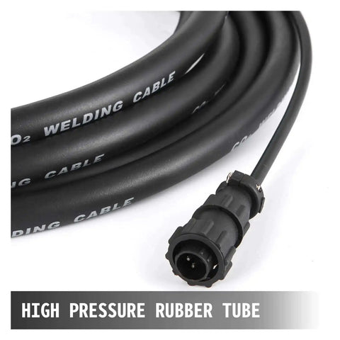 Mig Welding Gun 150A Gas Burner Torch With 4.6M Fixed Cable Stinger Interchangeable Pro Grade cable and connector detail