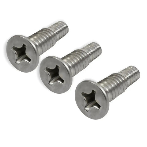 Three Pack Door Latch Lock Motor Actuator Outer Handle Kit With Flat Head Mount Screws M6x18.5mm for Honda Acura