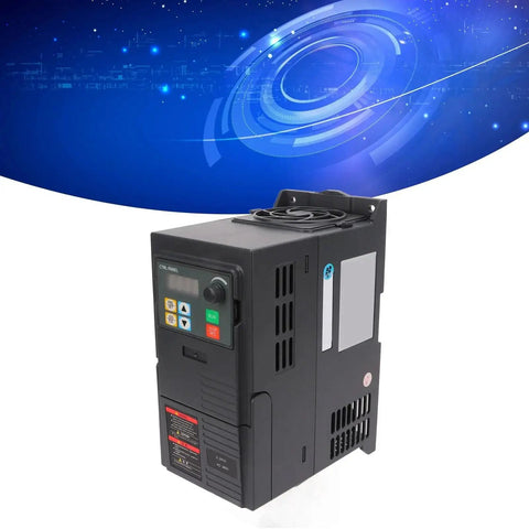 Three Phase VFD Inverter For 380 To 440V Input And 0 To 440V Output 2KW CNC Spindle Motor Speed Controller LK320 black unit