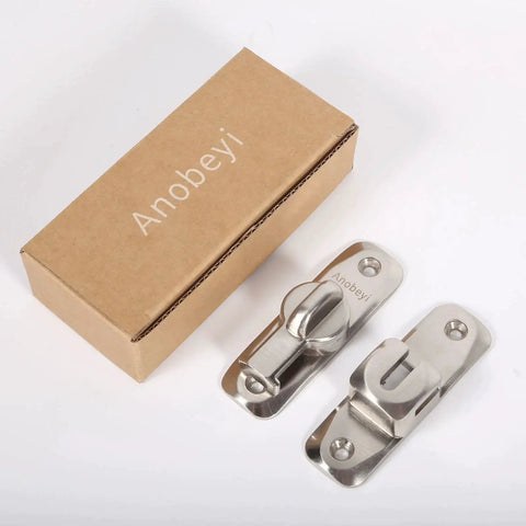Sliding Barn Door Lock And Latch Hardware In Zinc Alloy Small Flip Door Lock for closets and cabinets, with box