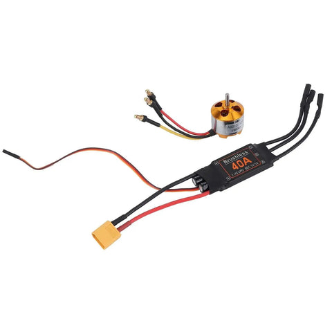 Beefy 2212 KV1400 brushless motors with 40A ESC for RC aircraft and drones XT60 compatible speed controller set