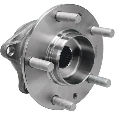 Rear Wheel Hub Bearing Assembly For Mazda CX7 AWD 2007 2008 2009 2010 2011 2012 5 Lug Pattern 4 Bolt Square Flange Non ABS 512350 Direct Fit Drop In Replacement Designed For Quiet Ride And Smooth Handling