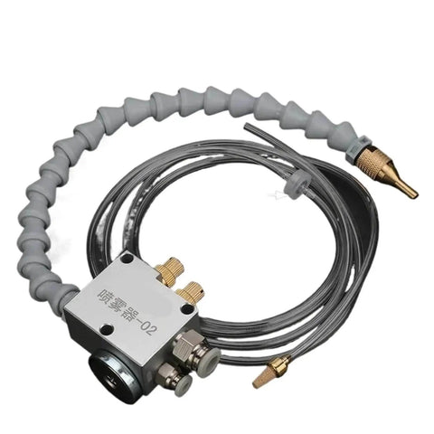 Mist Coolant Lubrication Spray System For CNC Lathe Milling Drill Engraving Machines, 8mm Pipe Cooling Sprayer With Magnet2 Pipe
