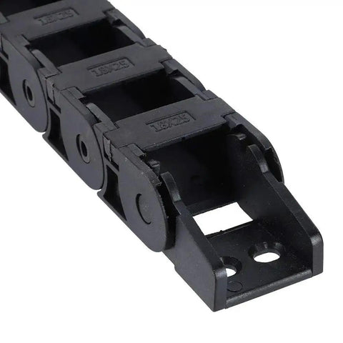 Nylon Cable Drag Chain For 3D Printers And CNC Machines 18x25mm Open Wire Carrier Bridge Type 1 Meter Length, side view