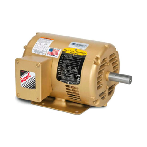 1.5 HP 1750 RPM Three-Phase AC Induction Motor 56 Frame 230/460V 60Hz Rigid-Base Open Drip Proof steel casing